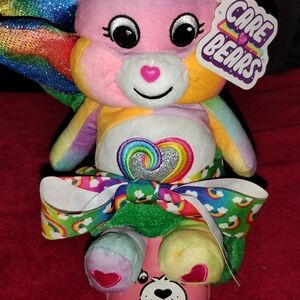 Care Bears Multicolor Plush with Rainbow Bow